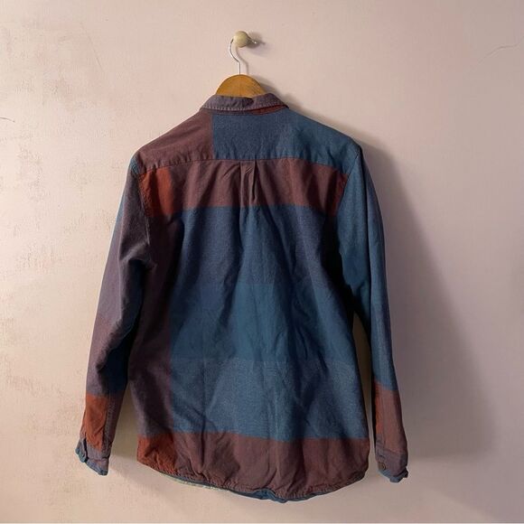 Vans Men’s Quilted Blue & Burgundy Shirt Jacket Size L EUC - Picture 12 of 12